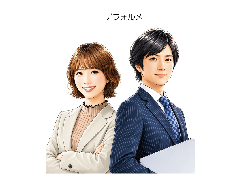似顔絵ラフの作例3